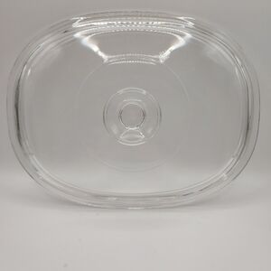 Pyrex Glass Oval Replacement Lid F12C for Corning Ware Casserole Dish. 9" X 7"